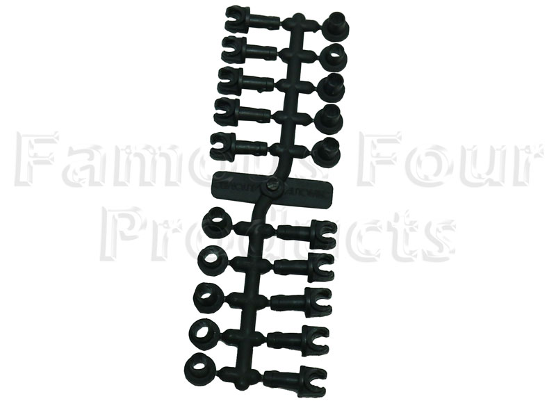 Plastic Clips for Securing 3/16 Brake Pipes - Land Rover 90/110 and Defender - Brake Hydraulic Parts