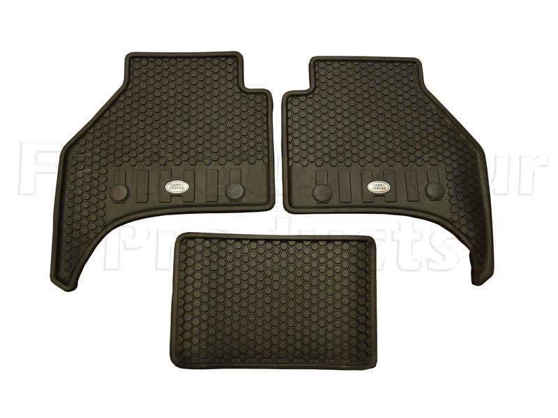 Footwell Rubber Mat Set - Deep Sided - Land Rover New Defender (L663) - Interior