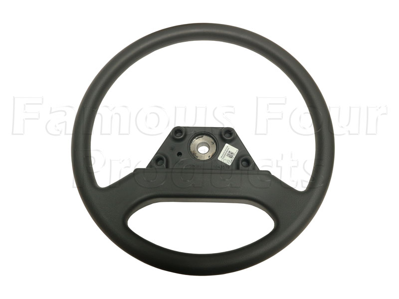 Steering Wheel - 2 Spoke Black Plastic - Land Rover 90/110 and Defender - Steering Components