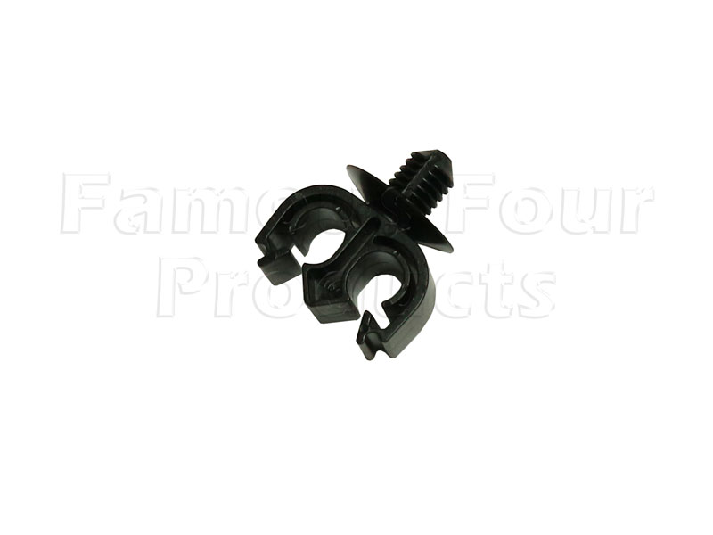 Fixing Clip for Fuel Pipe - Double - Land Rover 90/110 & Defender (L316) - Fuel & Air Systems