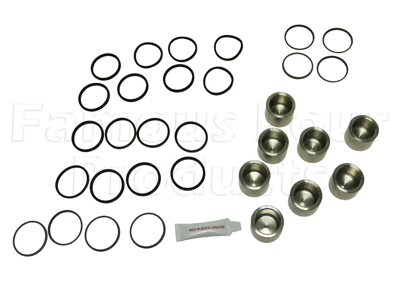 Piston & Seal Kit - Brake Calipers - Stainless Steel - Land Rover Discovery 1989-94 - Brakes