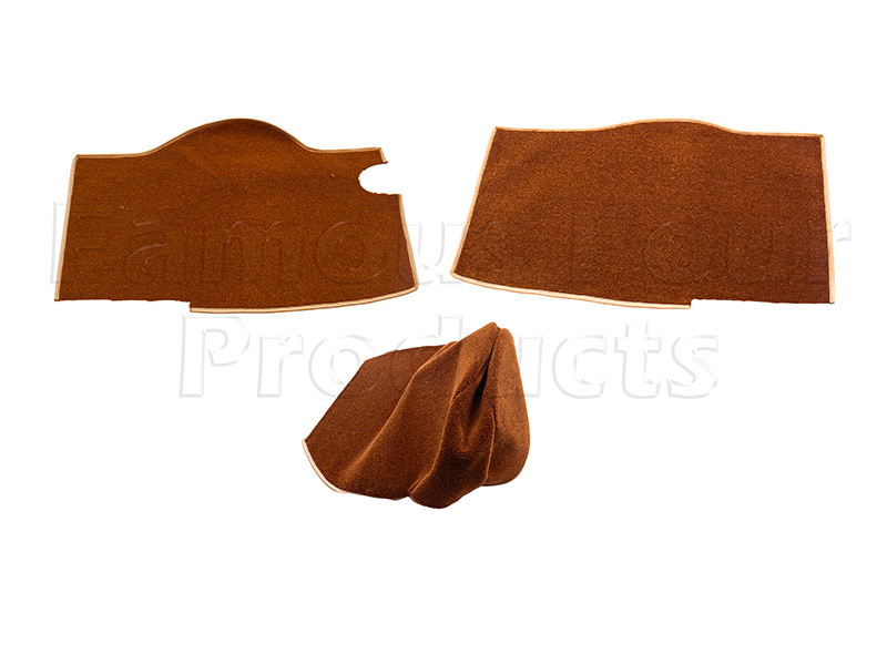 Carpet Set - Rusty/Golden Brown  - 12 Piece - Classic Range Rover 1970-85 Models - Interior