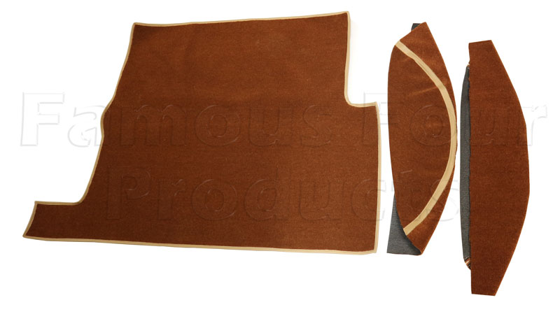 Carpet Set - Rusty/Golden Brown  - 12 Piece - Classic Range Rover 1970-85 Models - Interior