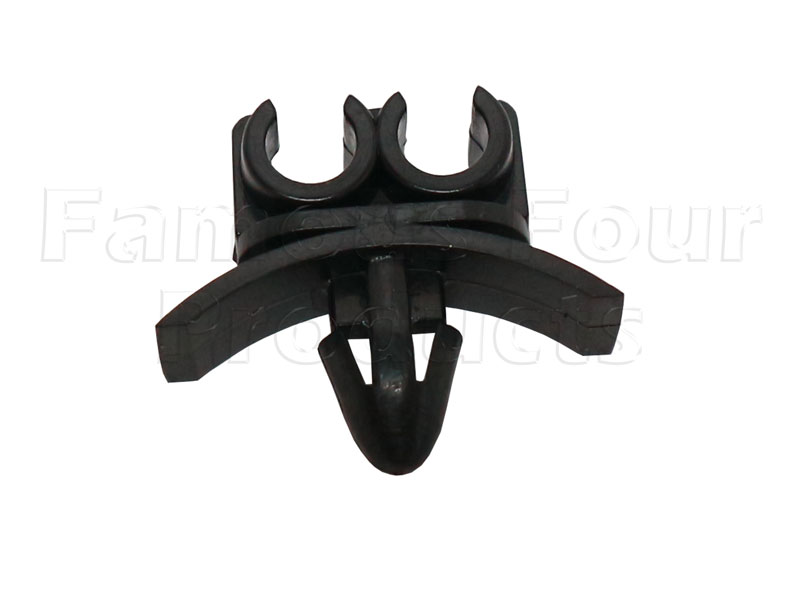 Plastic Clip for Holding Two 3/16 Brake Pipes - Barbed - Land Rover 90/110 and Defender - Brake Hydraulic Parts