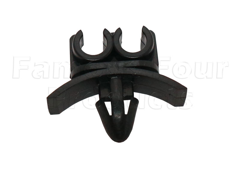 Plastic Clip for Holding Two 3/16 Brake Pipes - Barbed - Land Rover Discovery Series II (L318) - Brakes