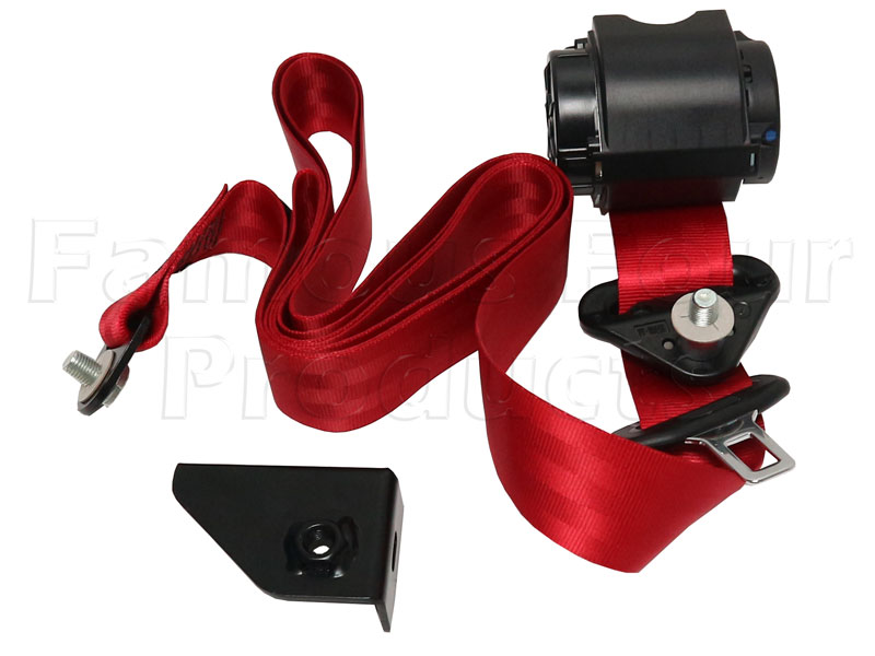 Seat Belt - Red Colour - Land Rover 90/110 & Defender (L316) - Interior