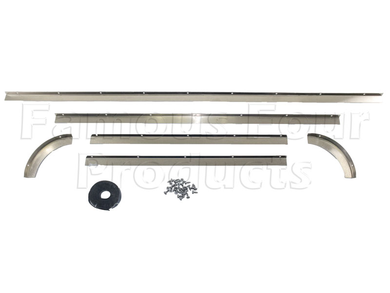 FF013159 - Safari Rear End Door Glass Retainer Strip Kit - Land Rover Series IIA/III