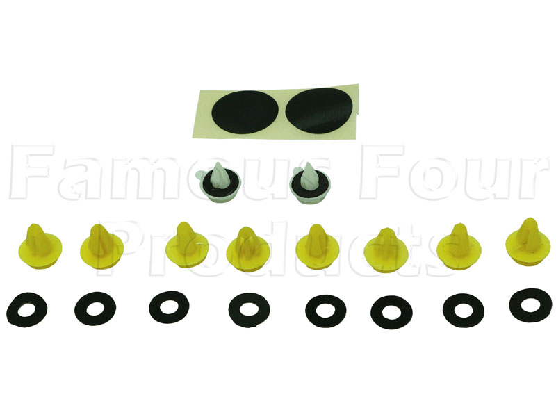 FF013164 - Fixing Clip Kit - Windscreen A Pillar Exterior Trim - Land Rover Discovery 3