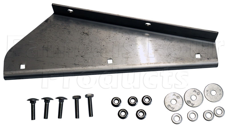 Bracket for Mudflap Rubber - Front - Stainless Steel - Land Rover 90/110 & Defender (L316) - Body Fittings