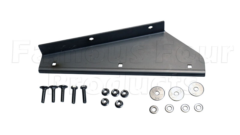 Bracket for Mudflap Rubber - Front - Stainless Steel - Land Rover 90/110 and Defender - Exterior Accessories