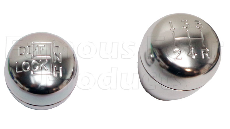 Gear Knob Set - Anodised Alloy - Land Rover 90/110 & Defender (L316) - Interior Accessories