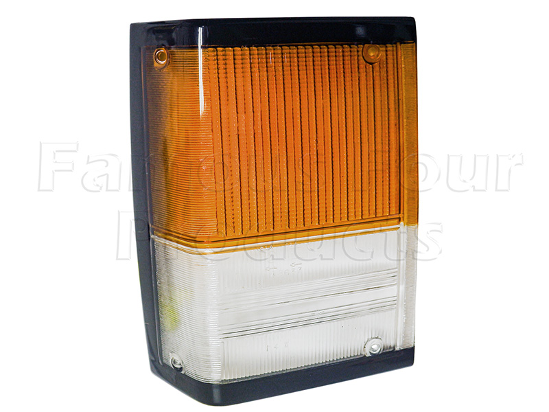 FF013387 - Front Indicator & Side Light Lens - Classic Range Rover 1970-85 Models