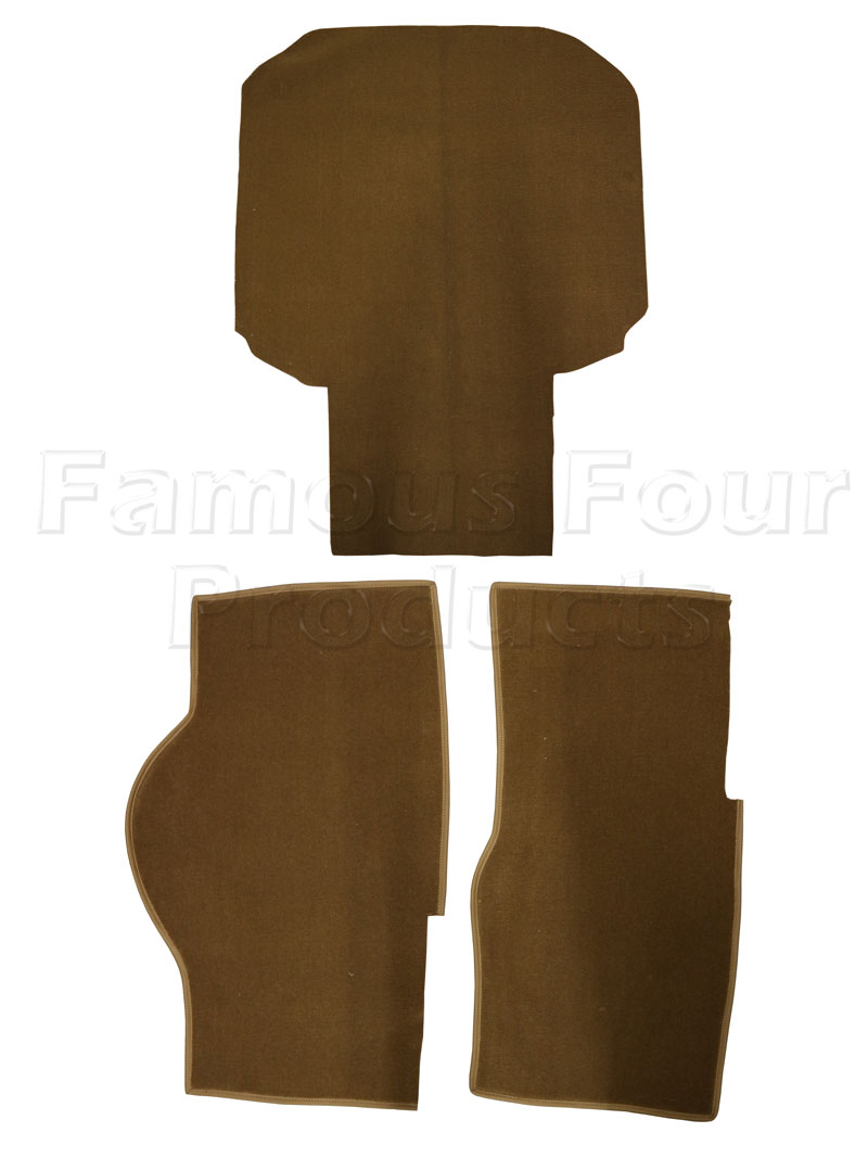 Carpet Set - Beige - 12 Piece - Classic Range Rover 1970-85 Models - Interior