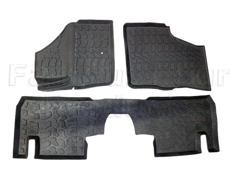 Rubber Footwell Mat Set - Land Rover Freelander 2 (L359) - Accessories