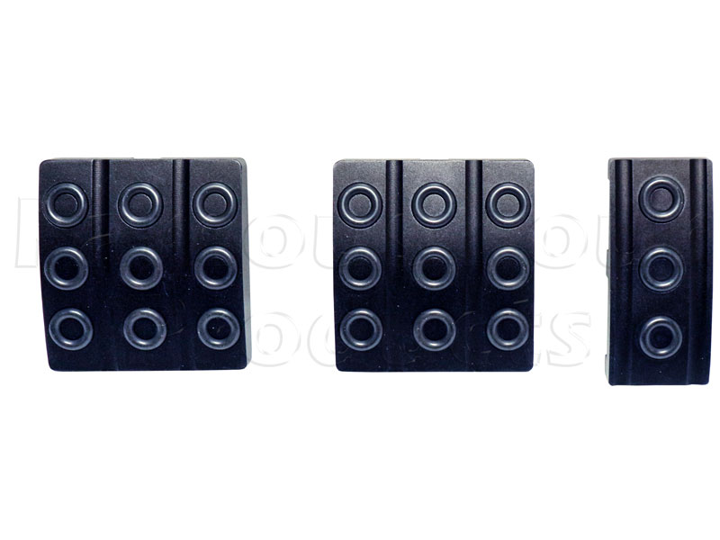 Pedal Covers - Aluminium Billet - Land Rover 90/110 & Defender (L316) - Interior Accessories