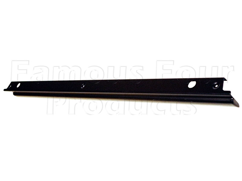 Front Door Capping - Black (Not Galvanised) - Land Rover Series IIA/III - Body