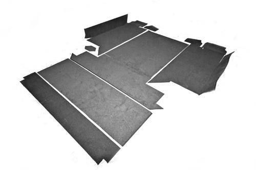 FF013630 - Rear Carpet Set - Premium Quality - Black - Land Rover 90/110 & Defender