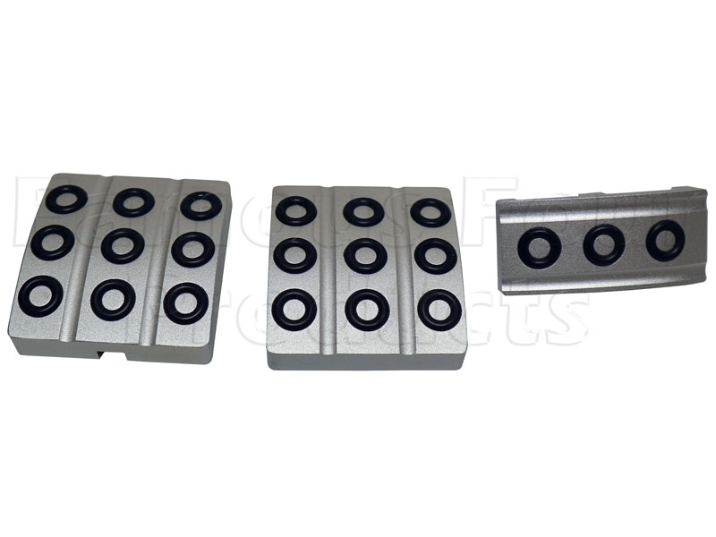 Pedal Covers - Aluminium Billet - Land Rover 90/110 & Defender (L316) - Interior Accessories