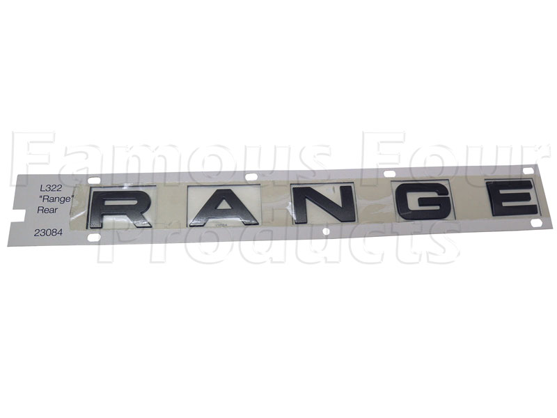FF013662 - Tailgate Lettering RANGE - Range Rover Third Generation up to 2009 MY