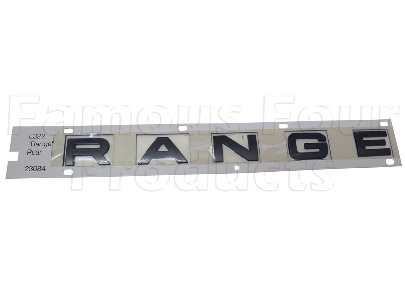 Tailgate Lettering RANGE - Range Rover Third Generation up to 2009 MY (L322) - Body