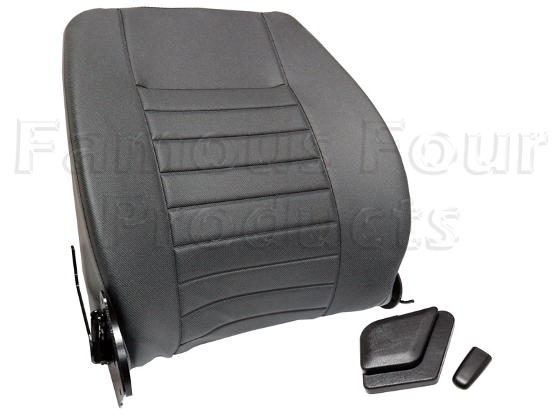 FF013923 - Seat Back Dark Granite Twill Vinyl Outer - Land Rover 90/110 & Defender