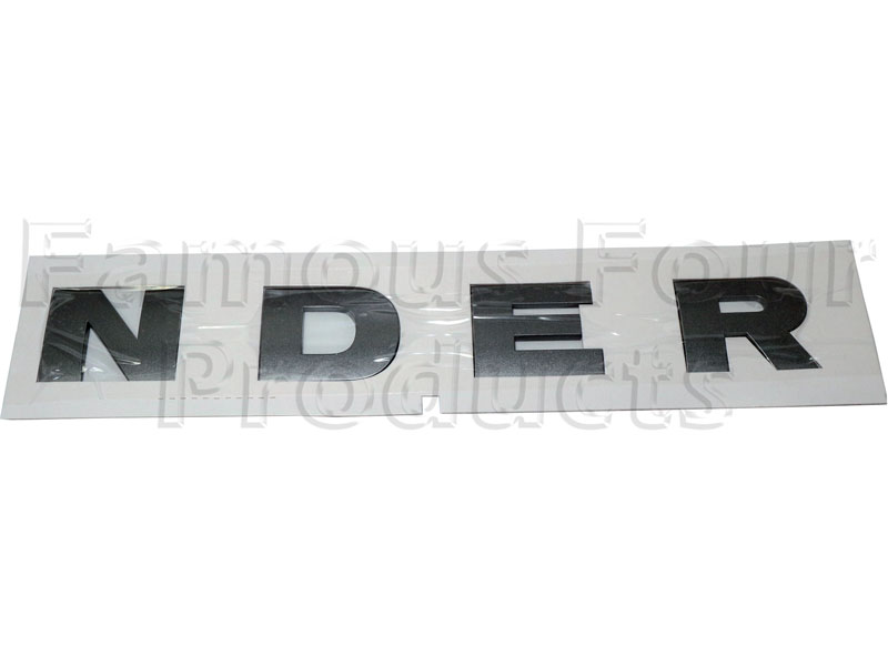 Bonnet Decal - N D E R - Land Rover 90/110 & Defender (L316) - Body Fittings