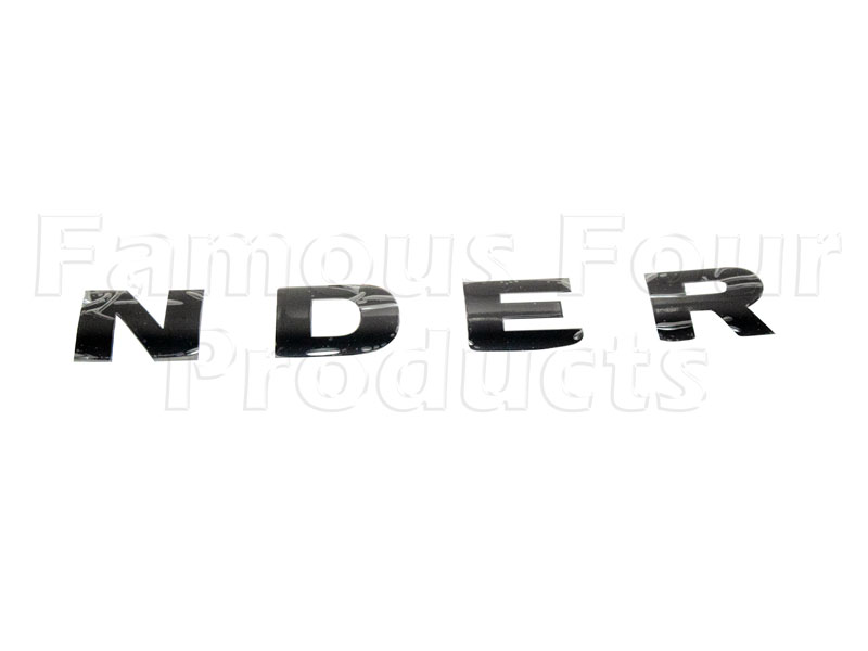 Bonnet Decal - N D E R - Land Rover 90/110 & Defender (L316) - Body Fittings