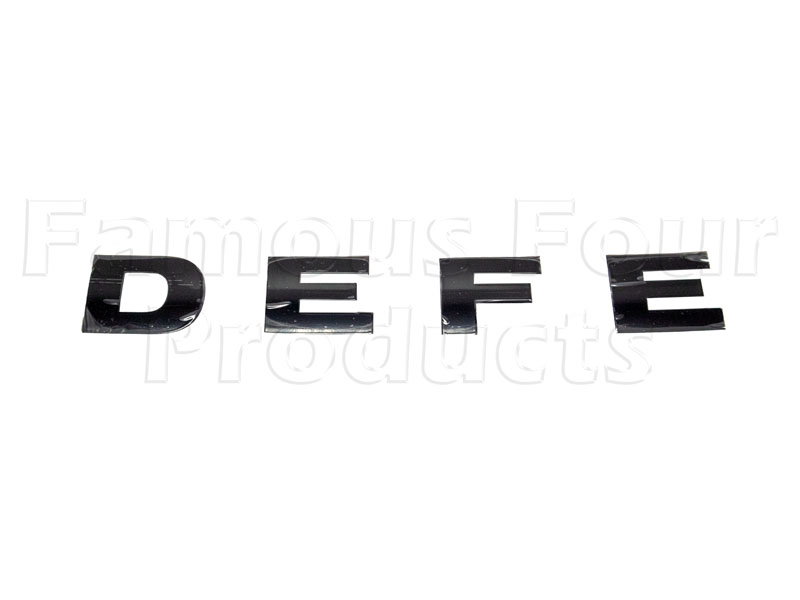 FF014039 - Bonnet Decal - D E F E - Land Rover 90/110 & Defender