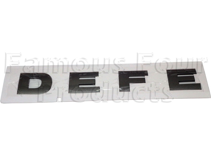 Bonnet Decal - D E F E - Land Rover 90/110 & Defender (L316) - Body Fittings