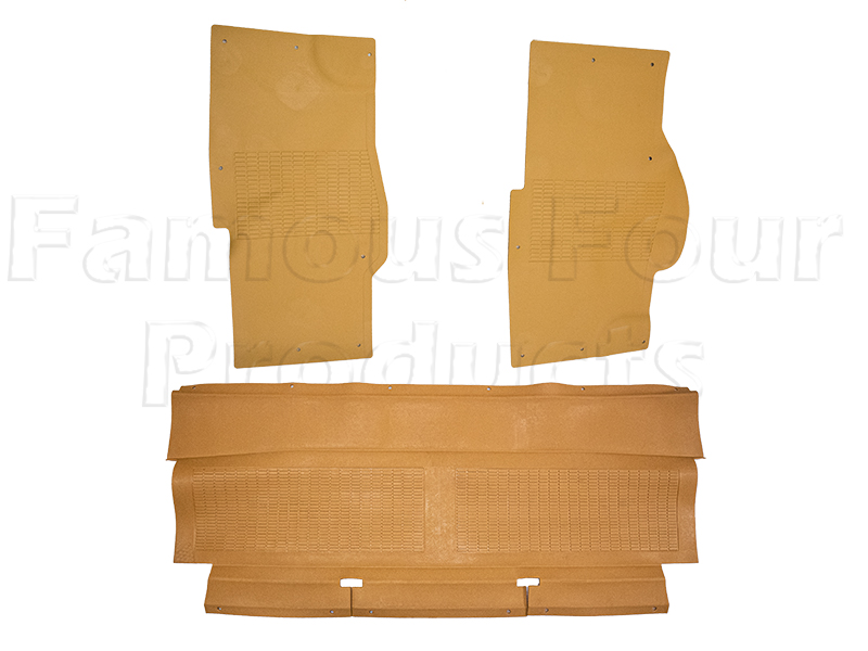 FF014175 - Floor Mats - Front & Second Row Footwells - Classic Range Rover 1970-85 Models