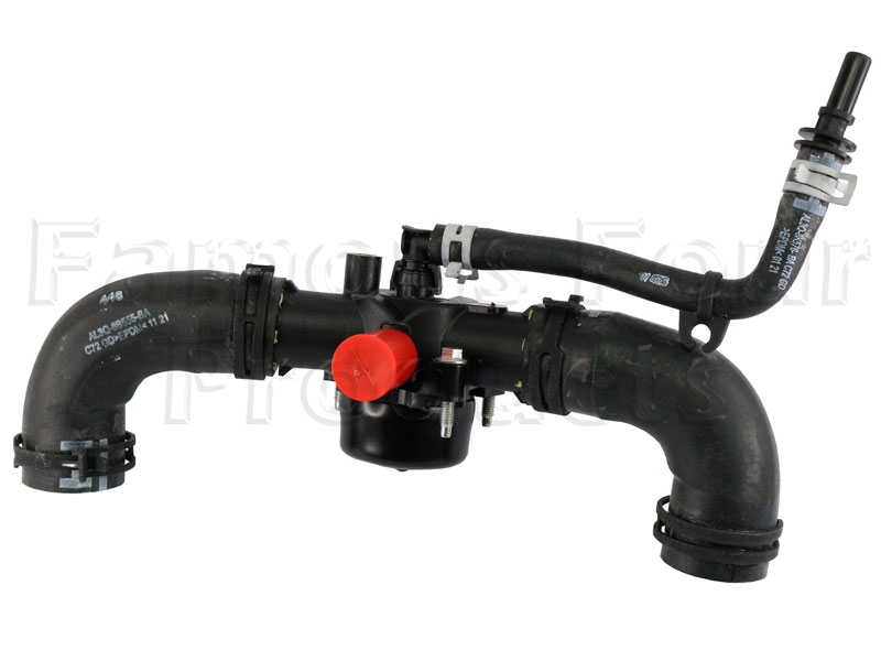 Water Connection Outlet with Hoses - Range Rover 2013-2021 Models (L405) - TDV8 4.4 Diesel Engine