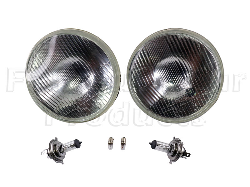 FF014271 - Headlamps (Pair) - Halogen - Classic Range Rover 1970-85 Models