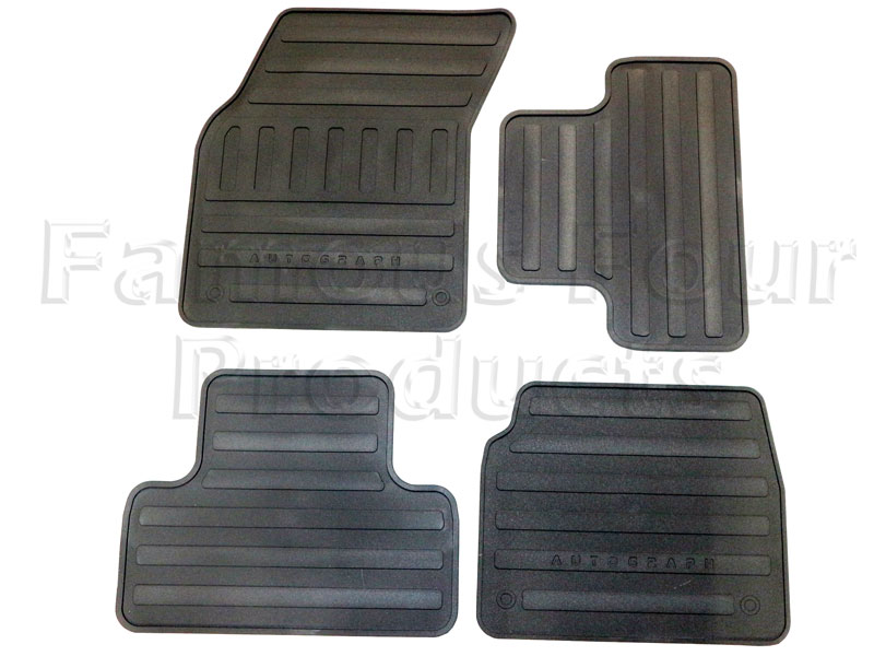 FF014283 - Rubber Footwell Mat Set - Range Rover Evoque 2011-2018 Models