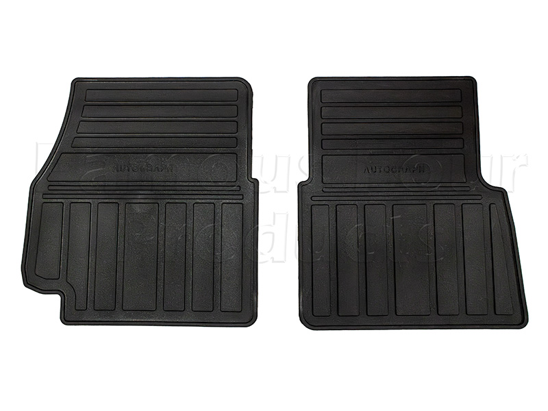 Front Footwell Rubber Floor Mats - Land Rover 90/110 & Defender (L316) - Interior