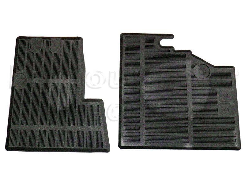 FF014295 - Front Footwell Rubber Floor Mats - Land Rover Series I