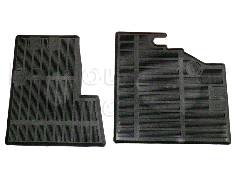 Front Footwell Rubber Floor Mats - Land Rover Series I - Accessories