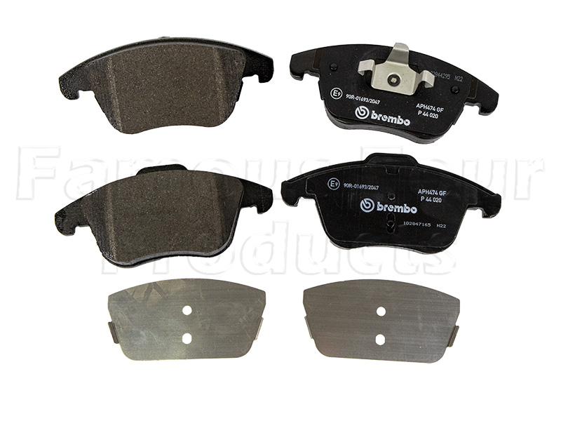 Brake Pad Axle Set - Range Rover Evoque 2011-2018 Models (L538) - Brakes