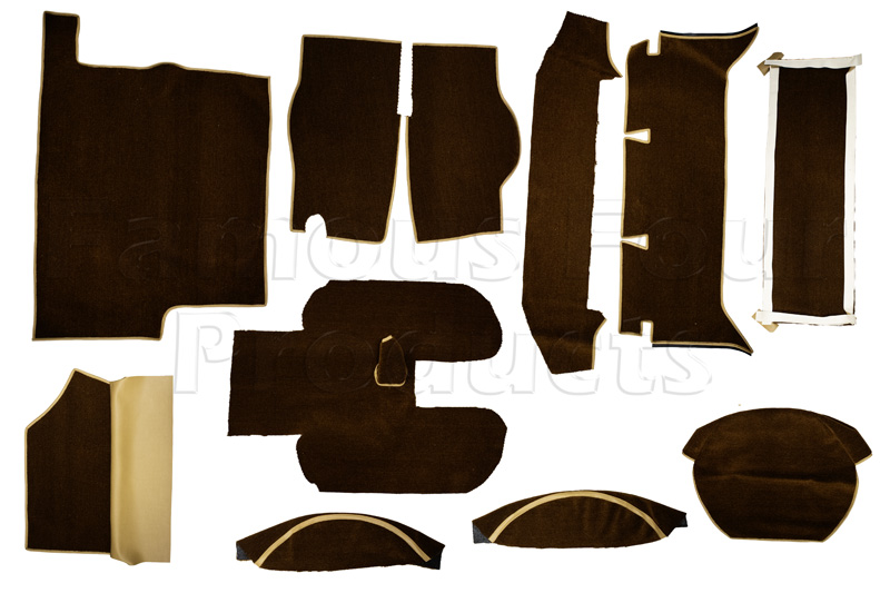 Carpet Set - Rusty/Golden Brown - 11 Piece - Classic Range Rover 1970-85 Models - Interior