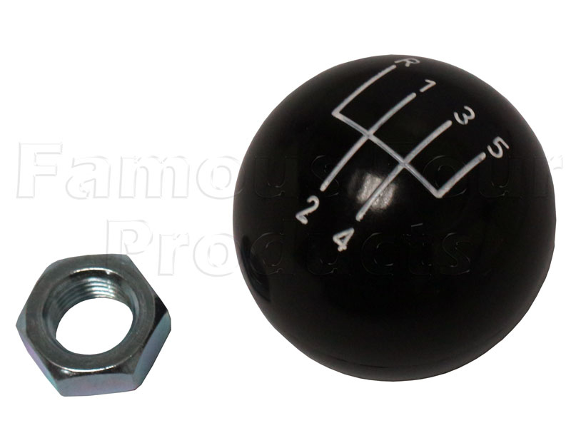 FF014852 - Gear Change Knob (Black) - Land Rover Series IIA/III