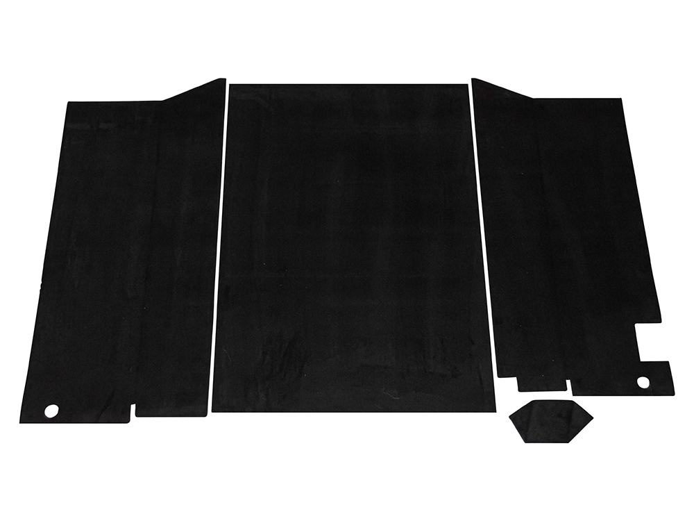 Rear Carpet Set - Black - Land Rover 90/110 & Defender (L316) - Interior