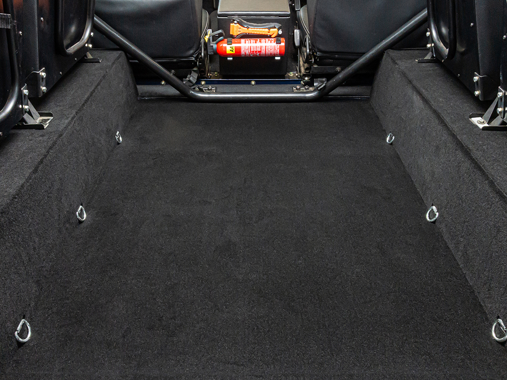 Rear Carpet Set - Black - Land Rover 90/110 & Defender (L316) - Interior