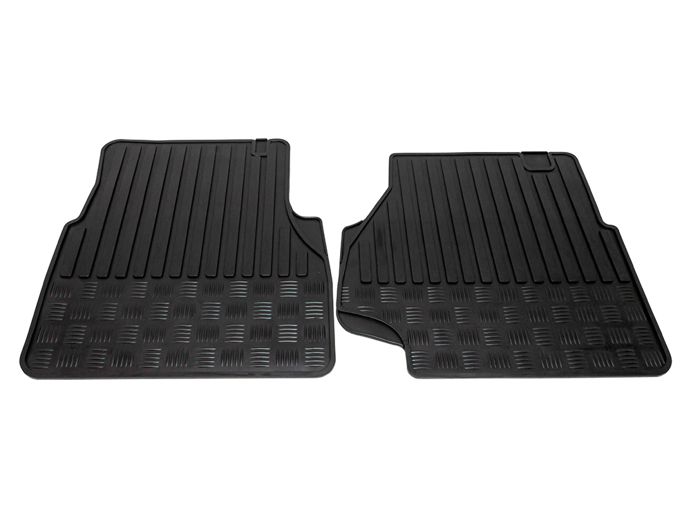Front Footwell Rubber Floor Mats - Land Rover 90/110 & Defender (L316) - Interior
