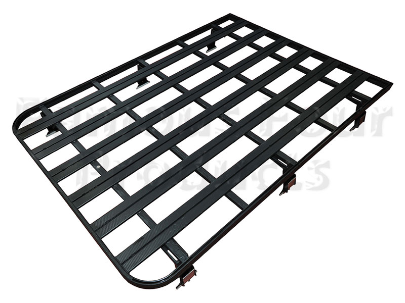 FF016591 - Aluminium Expedition Roof Rack - Black Coated - Land Rover 90/110 & Defender