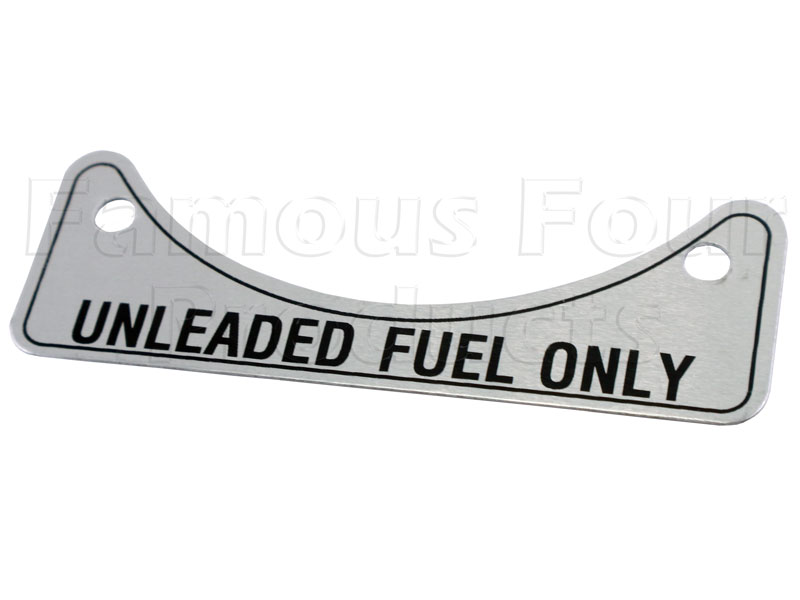 FF017073 - Label - Unleaded Fuel Only - Land Rover 90/110 & Defender