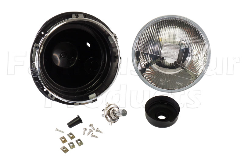 Headlamp - Halogen - With Backing Bowl - Land Rover 90/110 & Defender (L316) - Lighting