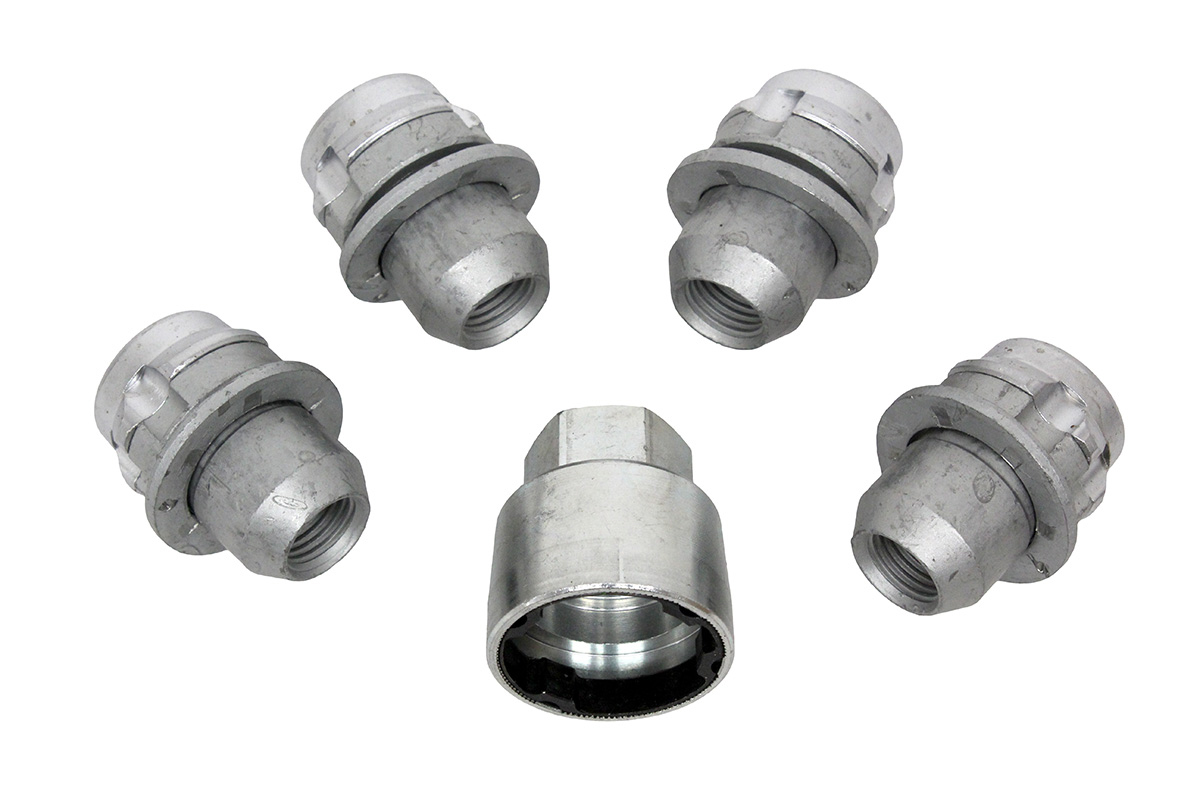 Locking Wheel Nut Kit for 5 Alloy Wheels - Silver - Land Rover Discovery 5 (2017 on) (L462) - Propshafts & Axles