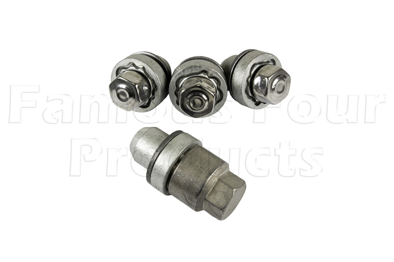Locking Wheel Nut Kit for 5 Alloy Wheels - Silver - Land Rover New Defender (L663) - Accessories
