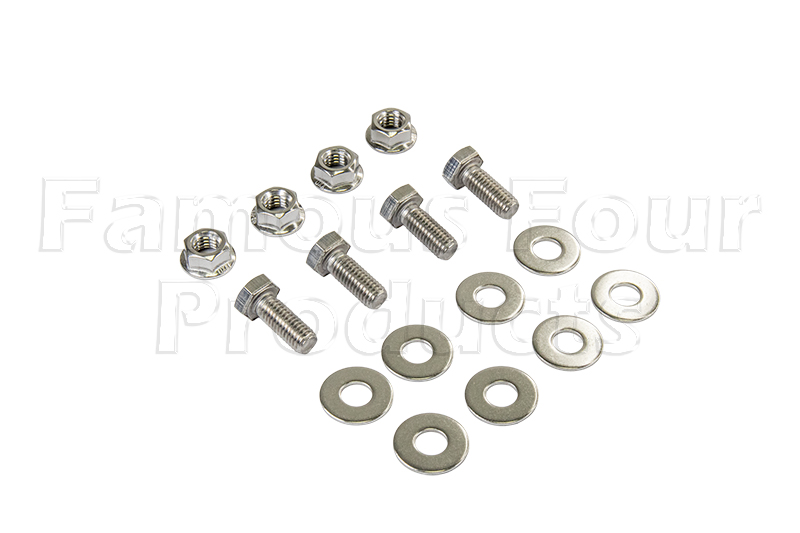 Nut & Bolt Kit - Front Bump Stop - Stainless Steel - Land Rover 90/110 & Defender (L316) - Suspension Parts