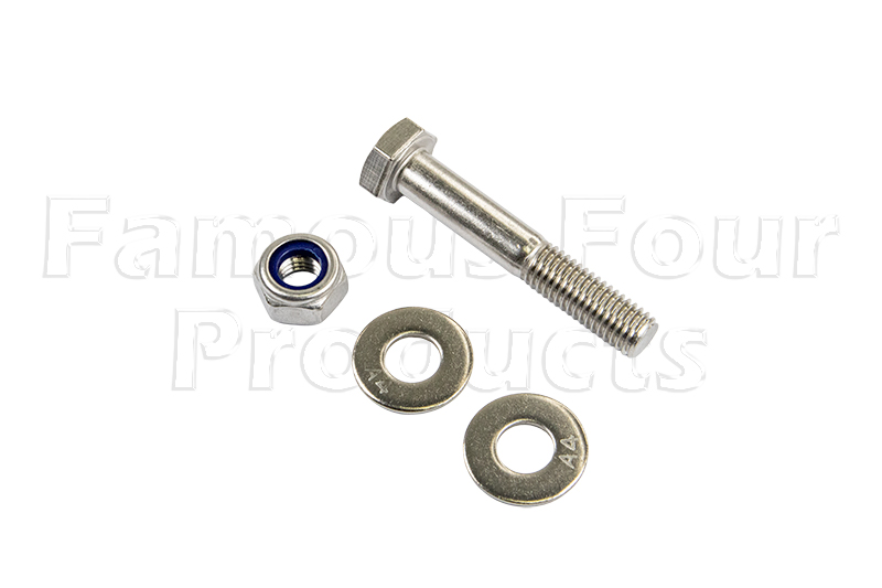 Nut & Bolt Kit - Steering Damper to Bracket - Stainless Steel - Land Rover 90/110 & Defender (L316) - Steering Components