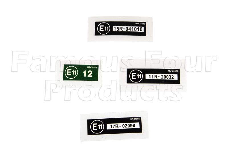 Slam Panel Decals - E11 Set - Classic Range Rover 1986-95 Models - Body